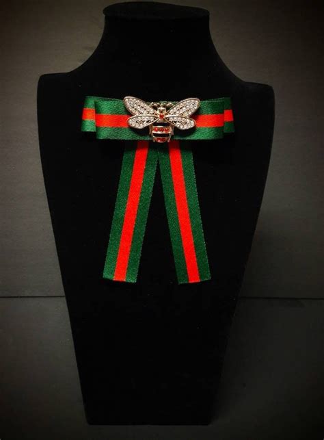 brosche gucci|gucci bow tie brooch.